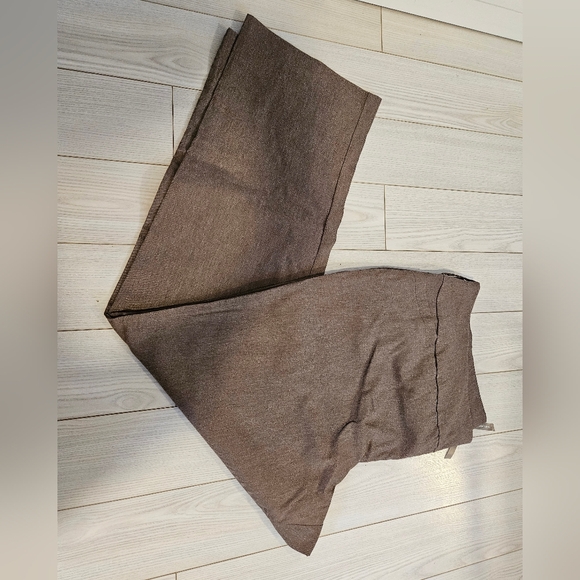 Women's Brown Pants Size 26 Stretchy high rise pull on plus size - Picture 2 of 6